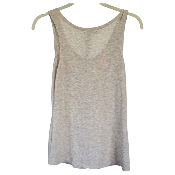 MAURICES Sz S Boho Crochet Lace Front Tank Top Beige Y2K Country Chic - Picture 5 of 10